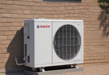 Photo of an energy consultant discussing plans with a homeowner in front of a house.