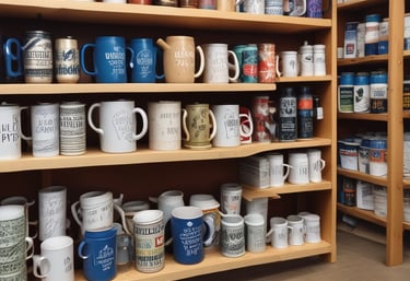 Hands holding a custom-designed notebook with a unique and artistic cover.