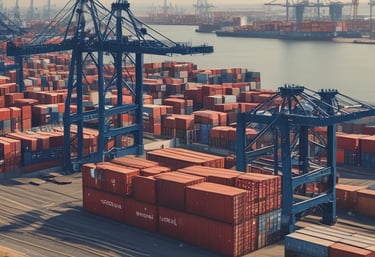 a man riding a skateboard down a street next to tall buildings