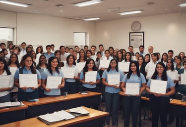 Photo of Surya Law Academy's experienced faculty engaging with students during a live lecture.