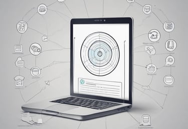 a man riding a skateboard down a street next to tall buildings