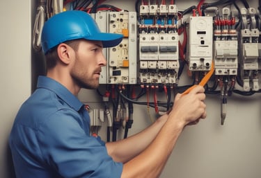 Close-up of hands coding a website on a computer screen with vibrant colors.