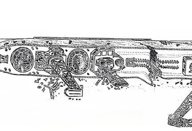 Akitsushima wreck Coron — Japanese seaplane tender lying on its port side with crane visible