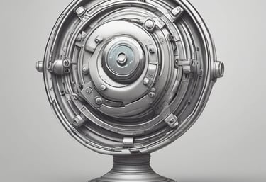 A sleek laptop displaying a modern, vibrant website design on screen.