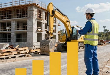 A team collaborating over laptops with charts and graphs displayed on screens.