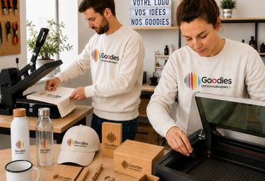 goodies personnalisés Tee shirt gourde casquette polaire body warmer Amboise France Paris Touraine