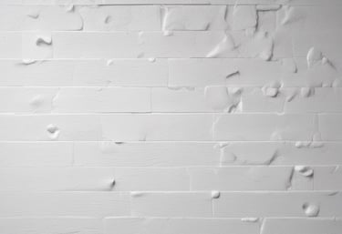 Close-up of a beige wall treated with crystal technology showing a smooth, moisture-resistant surface.