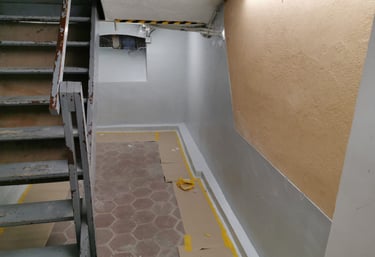 Cantina impermeabilizzata con protezione contro umidità e radon.