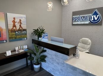 Renovated business lobby