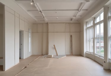 A skilled worker laying bricks on a construction site.