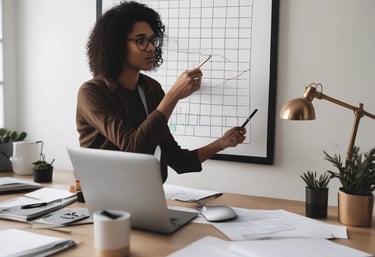 Close-up of a participant taking notes during an interactive workshop.