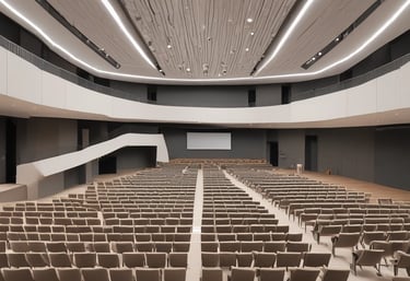 Close-up of custom acoustic panels being installed on a wall.