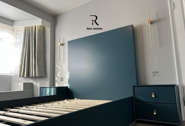 Custom Made Bed & Side Cabinets