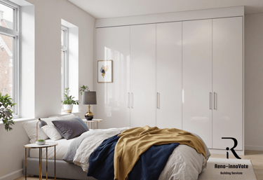 Complete Bedroom Renovation with Custom Cabinets & Electrical Installation