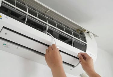 Customer service representative assisting a client via phone and WhatsApp.