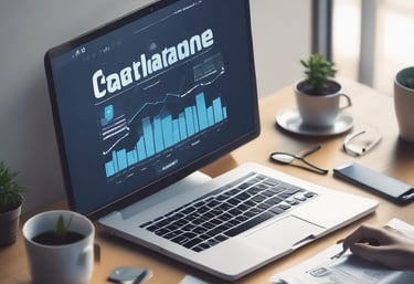 a man riding a skateboard down a street next to tall buildings