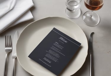 A cozy restaurant table with a digital menu displayed on a tablet.