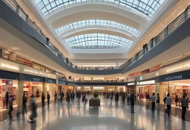 Modern retail store interior designed by a multidisciplinary team.