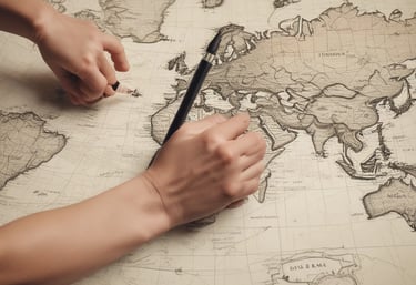 A collection of colorful suitcases ready for a journey.