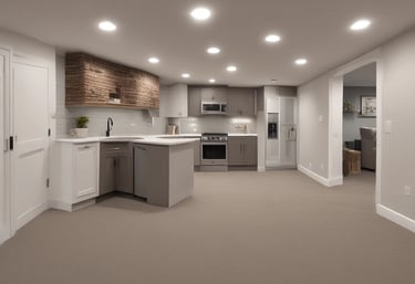 Close-up of a freshly painted wall with smooth drywall finish.