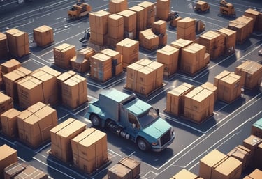 A sleek digital interface showing automated workflow processes on multiple screens.