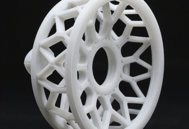 Hands holding a freshly machined metal part, showcasing smooth finishes and precision.