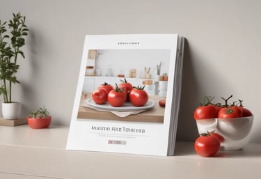 La portada de una revista con tomates