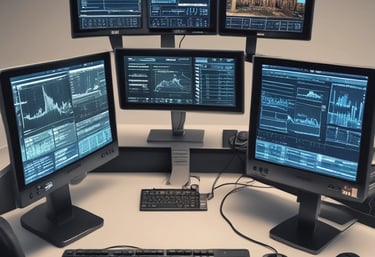 A sleek digital graphic showing the zst.com domain name on a modern laptop screen.