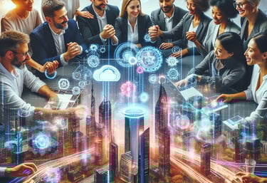 Groupe de femmes et d’hommes représentant l’entreprise de demain engagée en santé mentale