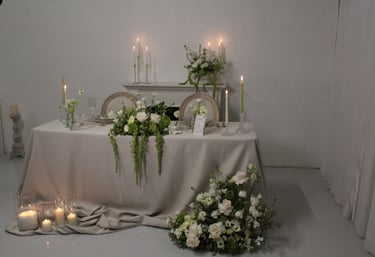 décoration florales table d'honneur haut de gamme