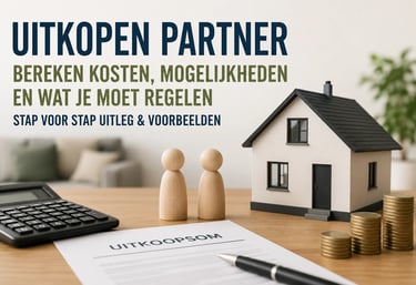 Partner uitkopen na scheiding: berekening van uitkoopsom, hypotheek en kosten