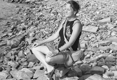 „Katja beim Yoga in Berlin“