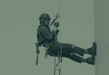 Cordiste en hauteur