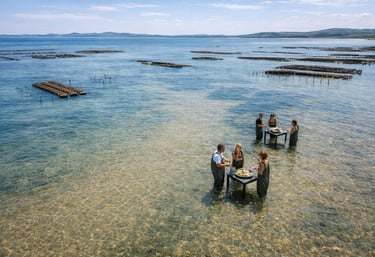 vue drone secret de la marée