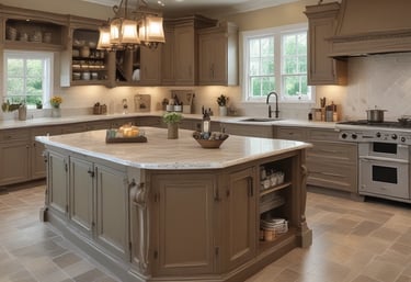 A family team working on a home renovation project.