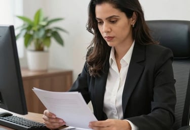 A courtroom scene with a lawyer presenting a case focused on consumer rights.