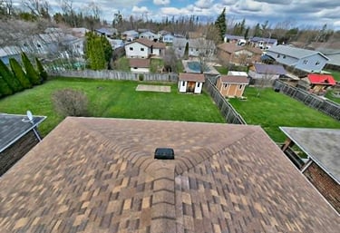 Residential roof replacement by I.B. Roofing Muskoka