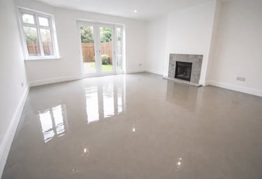 Latex self leveling floor