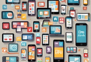 A diverse team collaborating over laptops in a modern office with deep navy and action blue accents.