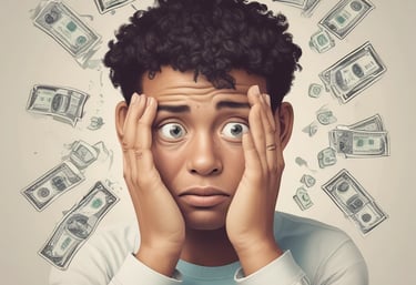 A calm workspace with a laptop displaying financial charts and a notebook with investment notes.