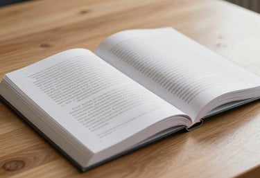 A close-up of hands typing on a laptop keyboard with academic books stacked nearby.