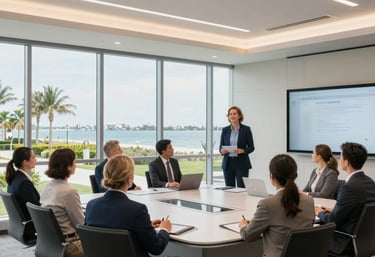 A friendly handshake between two professionals symbolizing partnership and trust.