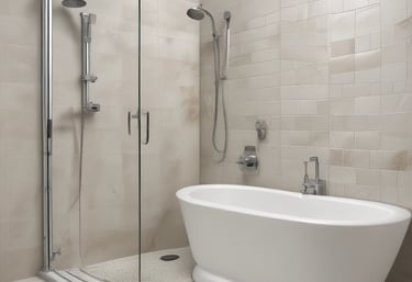 A diligent handyman installing a shelf securely in a modern apartment.