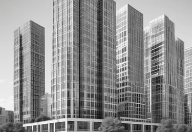 Elegant navy blue and gold themed image of a law book and scales of justice on a polished desk.