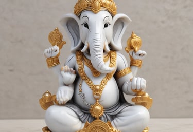 Golden and black themed abstract art blending into the gallery's elegant logo.