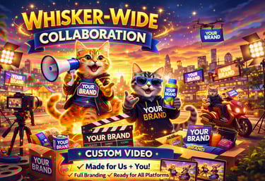 AI Cat Video Content Creation Studio - Creative Service for trending kitty kitten cat videos