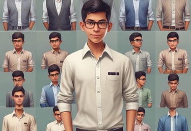 A child and parent working together on a creative DIY project at home