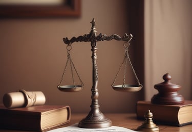 Stacks of patent documents and technical drawings spread out on a wooden desk.
