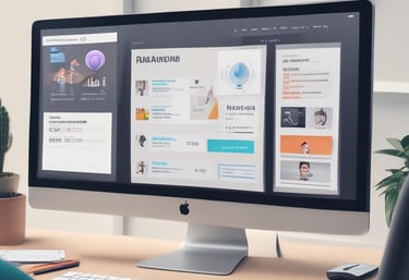 A close-up of a laptop screen showing an online wholesale product catalog.