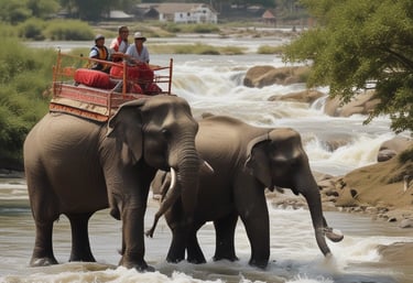 a man riding a skateboard down a street next to tall buildings